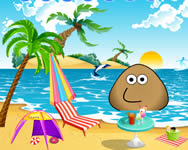 Pou at the beach online jtk